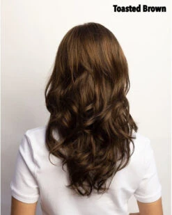 Brittany Wig By Amore | Double Mono Top -Wig Promotion Sale 2538 Brittany Toasted Brown bk