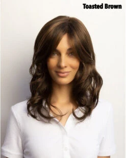 Brittany Wig By Amore | Double Mono Top -Wig Promotion Sale 2538 Brittany Toasted Brown fr