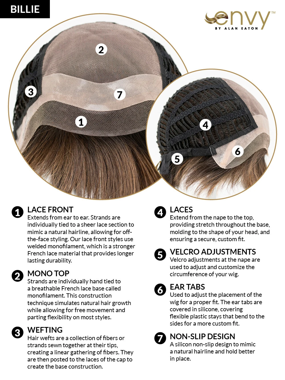 Billie Wig By Envy | Human Hair/Synthetic Blend 21 Billie Wig By Envy | Human Hair/Synthetic Blend - Image 19