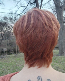 Billie Wig By Envy | Human Hair/Synthetic Blend 35 Billie Wig By Envy | Human Hair/Synthetic Blend -Wig Promotion Sale BilliebyEnvyLighterRed4Back