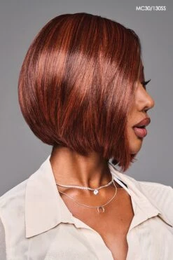 Hailey Wig By Kim Kimble | Heat-Friendly Synthetic 25 Hailey Wig By Kim Kimble | Heat-Friendly Synthetic -Wig Promotion Sale KK Hailey Model Side1