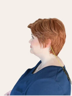 Paula Wig By Envy | Human Hair/Synthetic Blend -Wig Promotion Sale Paula Envy LighterRed Left