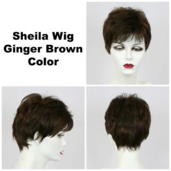 Sheila Petite Wig By Godiva's Secret Wigs 16 Sheila Petite Wig By Godiva's Secret Wigs -Wig Promotion Sale Sheila Ginger Brown 36907.1458852619.1280.1280