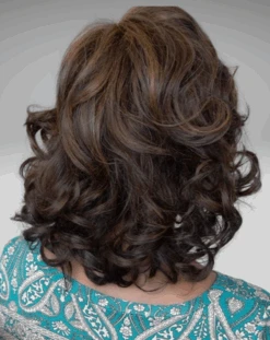 Casual Curls Wig By TressAllure | Mono Part -Wig Promotion Sale TACASUALCURLSin829BACK