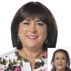 Total Topper By Toni Brattin | Heat Friendly Synthetic -Wig Promotion Sale TB TotalTopper Product FrontandBefore1