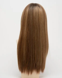 Veronica Wig By Envy | Mono Top | Human Hair | Synthetic Blend -Wig Promotion Sale VeronicaBack GoldenNutmeg