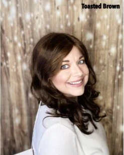 Brittany Wig By Amore | Double Mono Top -Wig Promotion Sale amorebrittanytoastedbrown1