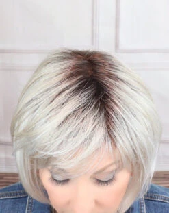 Blues Wig By Ellen Wille | Mono Crown -Wig Promotion Sale bluessilverblonderootedtop