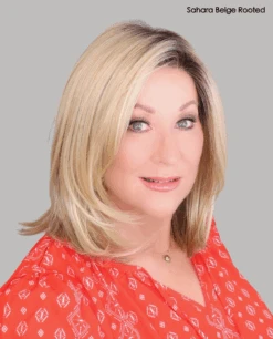 Melody Wig By Ellen Wille | Heat-Friendly Synthetic -Wig Promotion Sale cMelodySaharabeigeRfront