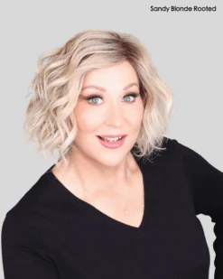 Scala Wig By Ellen Wille | Heat-Friendly Synthetic -Wig Promotion Sale cScalaEWSandyblonderootedfront