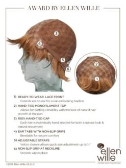 Award Wig By Ellen Wille | Mono Top -Wig Promotion Sale ewaward cap