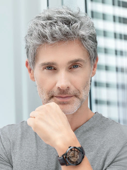 Justin Men's Wig By Ellen Wille | Double Mono Top 6 Justin Men's Wig By Ellen Wille | Double Mono Top - Image 4